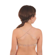 women padded bra tweens t-shra bra transparent back